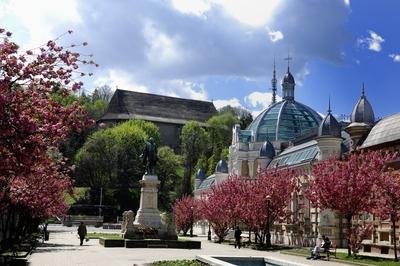 Miskolc - Erzsébet tér-stock-foto