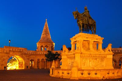 Budapest, Halászbástya-stock-foto
