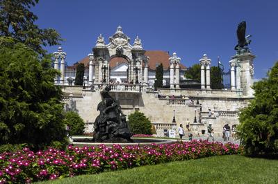 Budapest, Budai Vár (Budavári Palota)-stock-foto