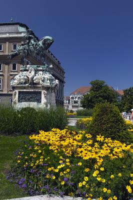 Budapest, Budai Vár (Budavári Palota)-stock-foto