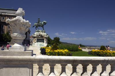 Budapest, Budai Vár (Budavári Palota)-stock-foto