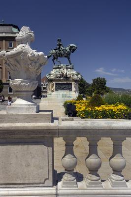 Budapest, Budai Vár (Budavári Palota)-stock-foto