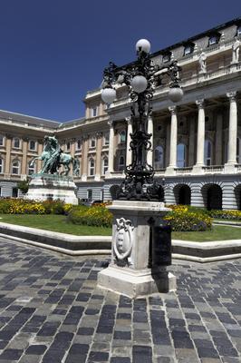 Budapest, Budavári Palota (Budai Vár)-stock-foto