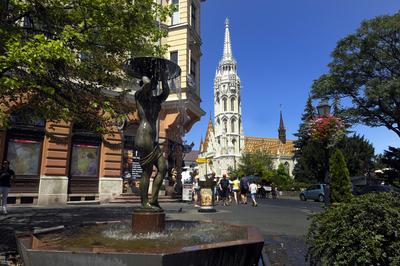 Budapest, Mátyás-templom-stock-foto