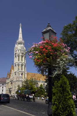 Budapest, a Mátyás-templom-stock-foto