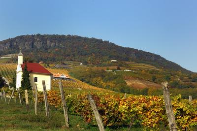 Badacsonyi ősz-stock-foto