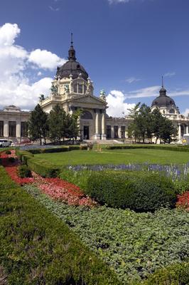 Budapest - Széchenyi gyógyfürdő-stock-foto