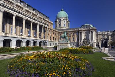 Budapest, Budai Vár (Budavári Palota)-stock-foto