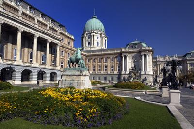 Budapest, Budai Vár (Budavári Palota)-stock-foto