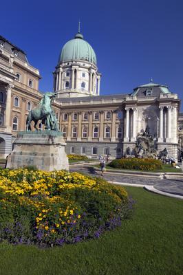 Budapest, Budai Vár (Budavári Palota)-stock-foto