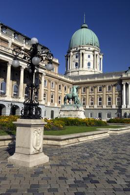 Budapest, Budai Vár (Budavári Palota)-stock-foto