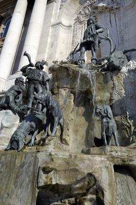 Budapest, Budai Vár (Budavári Palota)-stock-foto