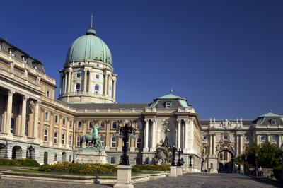 Budapest, Budai Vár (Budavári Palota)-stock-foto