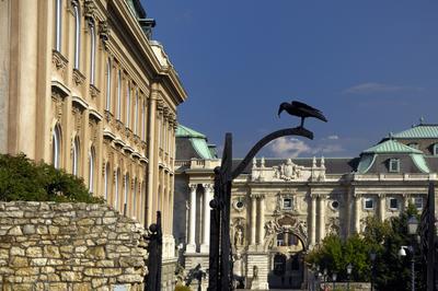 Budapest, Budai Vár (Budavári Palota)-stock-foto