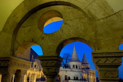 Budapest, Halászbástya-stock-foto