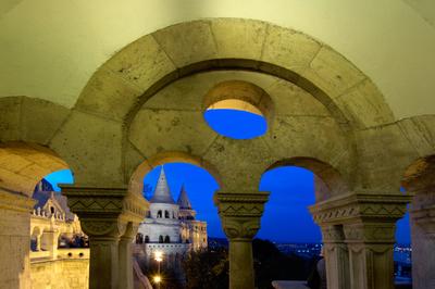 Budapest, Halászbástya-stock-foto