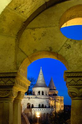 Budapest, Halászbástya-stock-foto