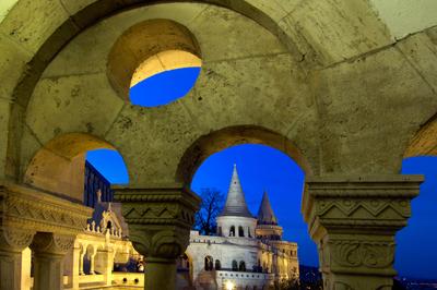 Budapest, Halászbástya-stock-foto