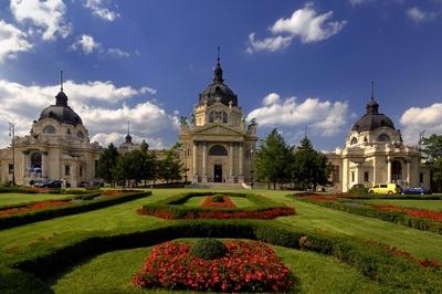 Budapest - Széchenyi gyógyfürdő-stock-foto