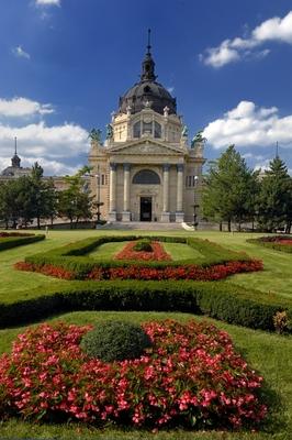 Budapest - Széchenyi gyógyfürdő-stock-foto