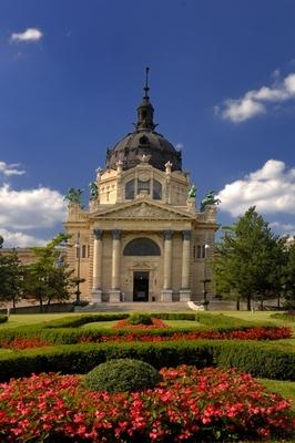 Budapest - Széchenyi gyógyfürdő-stock-foto