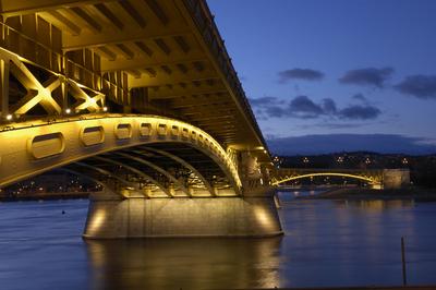 Budapest, Margit híd-stock-foto