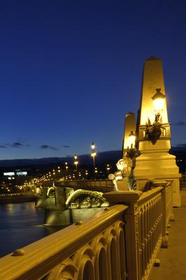 Budapest, Margit híd-stock-foto