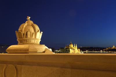 Budapest, Margit híd-stock-foto