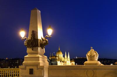 Budapest, Margit híd-stock-foto