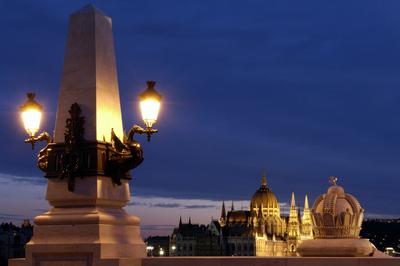 Budapest, Margit híd-stock-foto