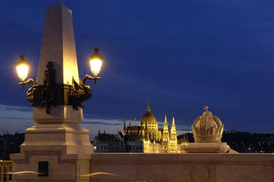 Budapest, Margit híd-stock-foto