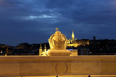 Budapest, Margit híd-stock-foto