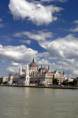 Budapest, az Országház (Parlament)-stock-foto