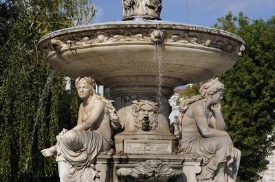 Budapest, Danubius-kút-stock-foto