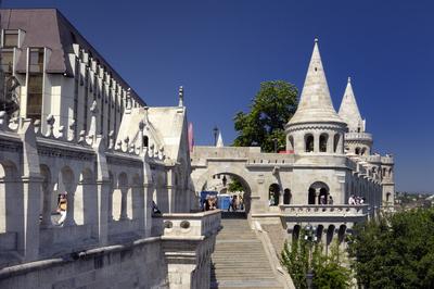 Budapest, Halászbástya-stock-foto