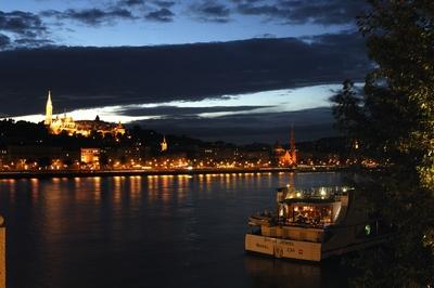 Budapest, Duna-parti panoráma-stock-foto