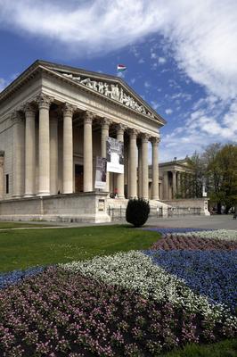 Budapest, Szépművészeti múzeum-stock-foto