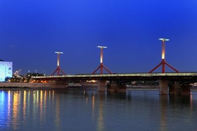 Budapest, Rákóczi híd-stock-foto