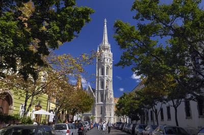 Budapest, Mátyás-templom-stock-foto