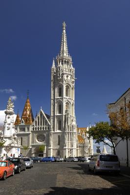 Budapest, Mátyás-templom-stock-foto