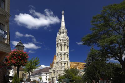 Budapest, Mátyás-templom-stock-foto