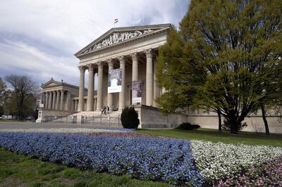 Budapest, Szépművészeti Múzeum-stock-foto