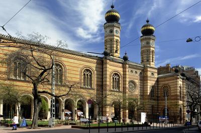 Budapest, Dohány utcai zsinagóga (Nagy Zsinagóga)-stock-foto