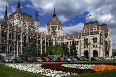 Budapest, Országház (Parlament)-stock-foto