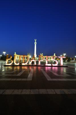 Budapest, Hősök tere-stock-foto