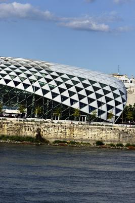 Budapest, Bálna kulturális központ-stock-foto