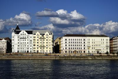 A Duna és pesti rakpart-stock-foto