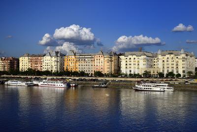 A Duna és pesti rakpart-stock-foto