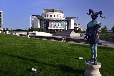 Budapest, Nemzeti Színház-stock-foto