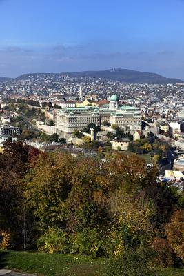 Panoráma a Gellért-hegyről.-stock-foto